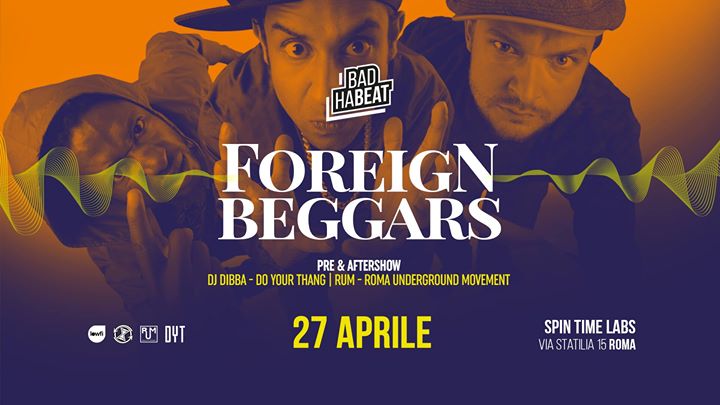 Foreign Beggars, una rivoluzione musicale il 27 Aprile 2018 a Roma